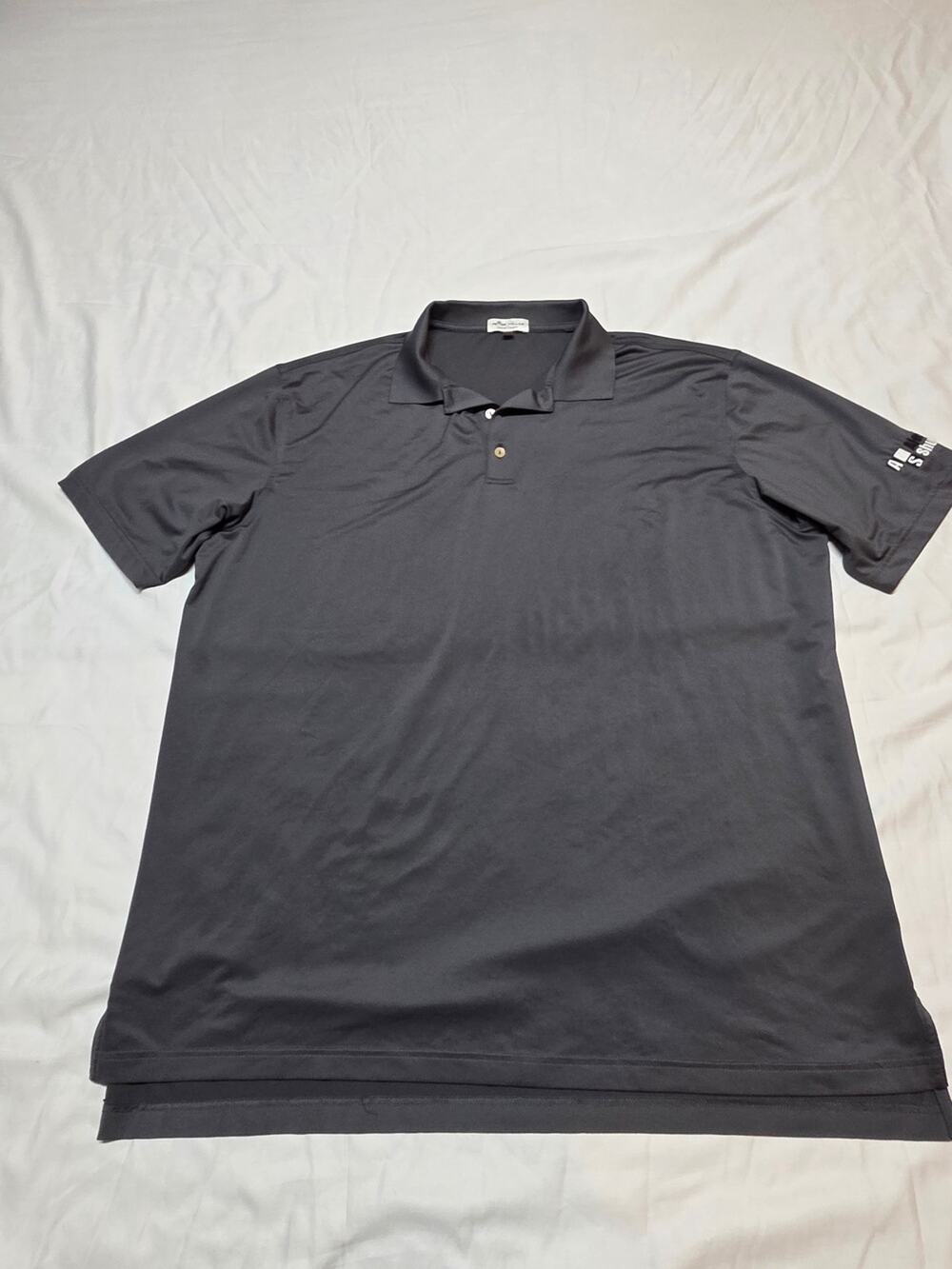 Peter Millar Black Short-Sleeve Performance Polo